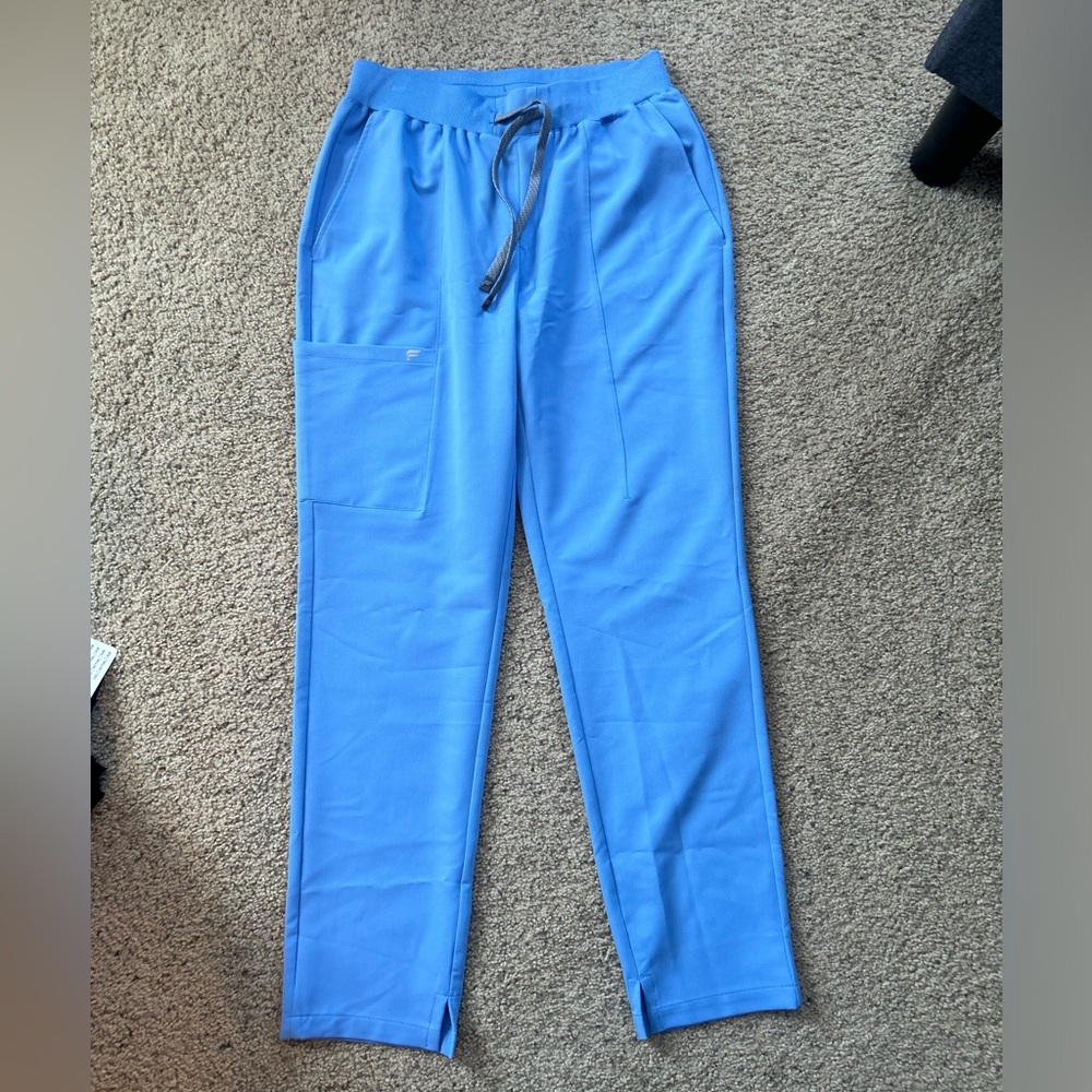 Light blue fabrics gym pants sweatpants lightweight comfort size small